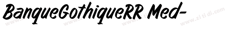BanqueGothiqueRR Med字体转换